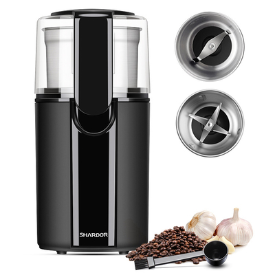 매체 분말 커피밀 그라인더 마늘 제거할 수 있는 2 컵 200W 홈 커피 머신