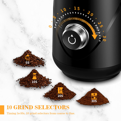 능력 70g 버 분쇄기 그라인더 63 Db 소음 타이밍 노브 가지고 다닐 수 있는 거친 부분 커피 그라인더