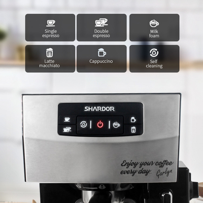OEM ODM 다기능 커피 머신 원터치 1450W 카푸치노 커피 에스프레소 커피 기계